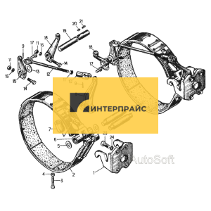 Тормоза с механизмом управления 18-18-2СП