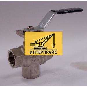 Кран ДУ20 3-х ходовой с ручкой -15°С… +120°С